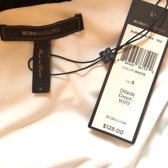 BCBG MaxAzria modest cap sleeve striped dress - Picture 4 of 7